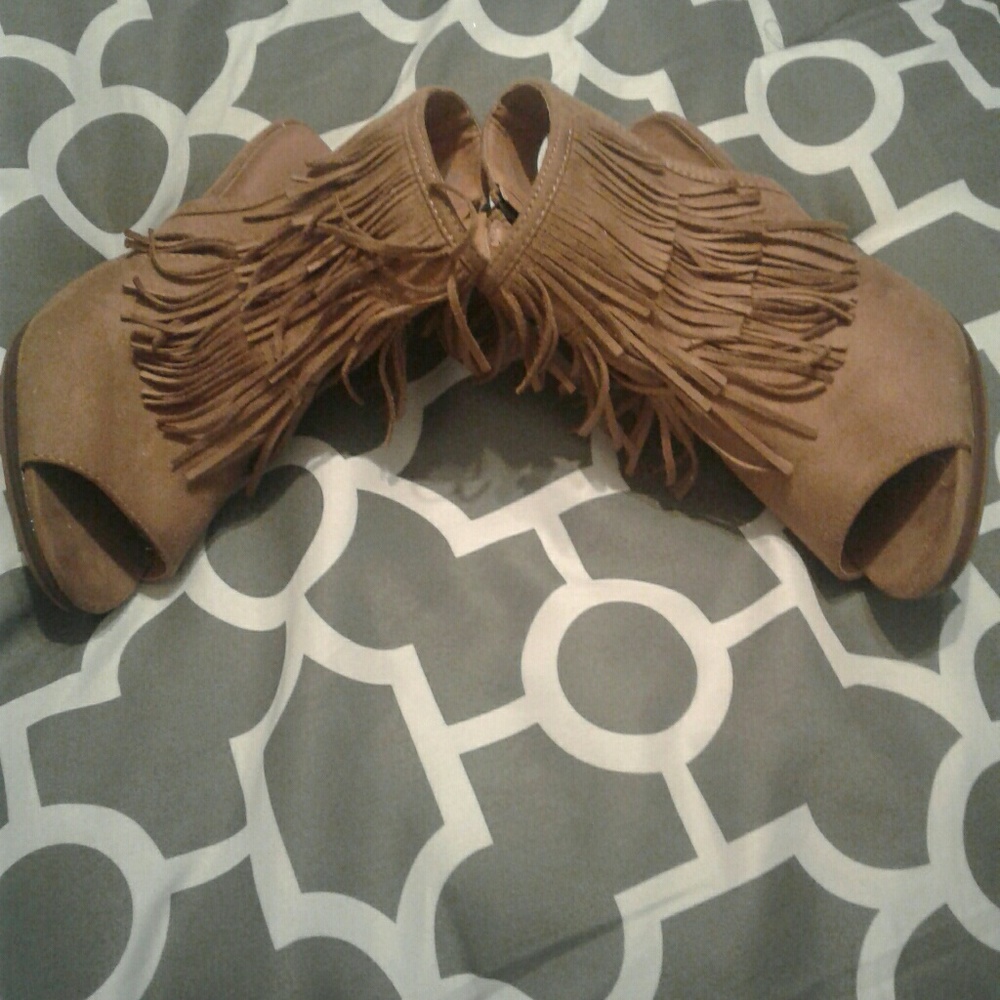 Suede Wedge Heel Shoes